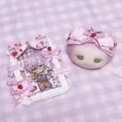 B8 デコケース トレカケースデコ ヘッドドレス おまんじゅう リボン セット