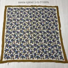 sonia rykiel ソニアリキエル 花柄 シルク スカーフ ストール