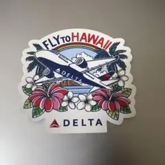 【新品未使用】2枚セット　デルタ航空　ハワイステッカー2枚セット