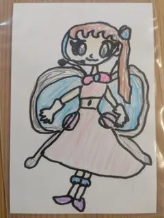 蝶のアイドル 手描き キャラクターイラスト