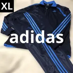 adidasアディダス　ネイビー系　 ジャージ上下セット　メンズ　サイズ0 XL