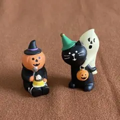 コンコンブル　猫とおんぶゴースト、かぼちゃプリン