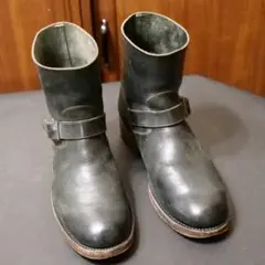 Beautiful Shoes ショート丈エンジニアブーツ ダークグリーン 革靴