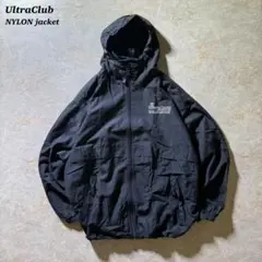 UltraClubテックジャケット古着ドローコードCBOYスポーツmix当時物黒