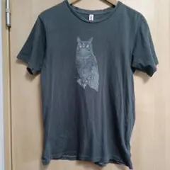 ANIMA フクロウプリント Tシャツ