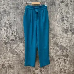✨visit design✨ヴィジットデザイン♡スラックスパンツ♡青緑系(M)