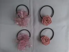 ヘアゴムセット(ピンク系)