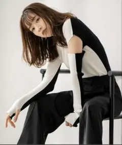 LOVELESS石井亜美AmiIshiiコラボアームウォーマーニットプルオーバー