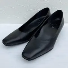 美品✨ワコール サクセスウォーク パンプス レザー ブラック 黒 22.5㎝