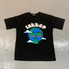 Mサイズ　HW takkep ビッグロゴ ビンテージTシャツ　ブラック