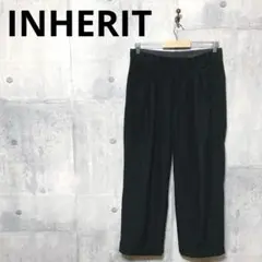 INHERIT インヘリット メンズ 裏メッシュスラックスパンツ M ブラック