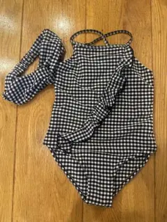zara ギンガムチェック　水着　ワンピース　キッズ