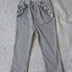 プティマインチェックパンツ130センチ