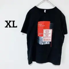 Ｔシャツ　半袖　黒　「ＸL　175／92A」　Ｍ～Ｌ相当　プリント