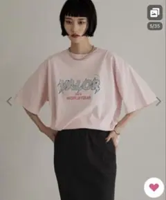 LOWRYS FARM USED バンドTシャツ　ピンク