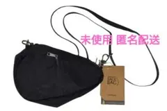 テクスチャードナイロン ミニバッグレット ブラック