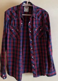 Levi's 長袖ウエスタンシャツ チェック柄
