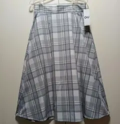 GU ジーユー Aラインフレアスカート ミモレ丈 XL 新品タグ付き