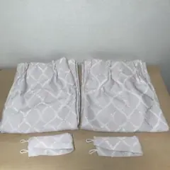 ニトリ　カーテン　ローズパターン2