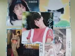 中森明菜 レコード5枚/松田聖子 河合奈保子 小泉今日子 柏原芳恵柏原芳恵