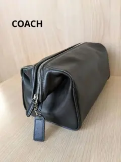 【希少品】COACH コーチ ブラック レザー クラッチバッグ F05406