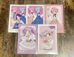 プリパラ 花まつり イラストカード ドロシー シオン レオナ らぁら のん 5枚