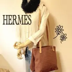 【極美品】エルメス アメダバ カバドゥ ポッシュ/トートバッグ/ショルダーバッグ