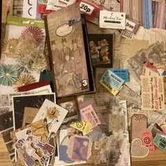 ジャンクジャーナル 紙モノ　コラージュ素材