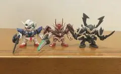 ガチャポン戦士　00ガンダム　トランザム　/ ガンダムエクシア　/ マスラオ