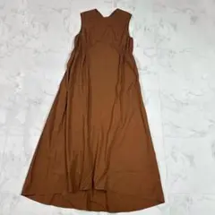BALLSEY ボールジー ノースリーブ ワンピース ロング 無地 フレア