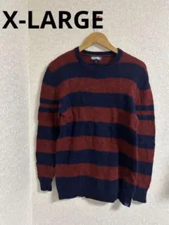 X-LARGE☆ボーダーウールニット