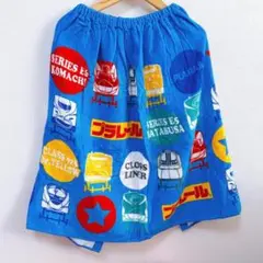 【新品未使用】　水泳　プール　スイムタオル　ラップタオル　青いキャラクター柄