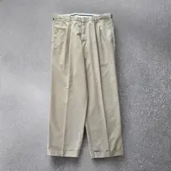 DOCKERS チノパン 2タック ベージュ 裾ダブル 撥水・防汚加工 XL相当