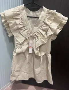 【新品未使用】RIVIETTA サッカーカタフリル　トップス　Lサイズ