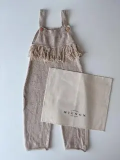 MIGNON lulu doux Knit salopette 1-2y 美品