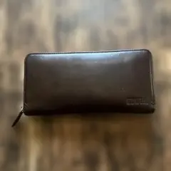 EDWIN ダークブラウンレザー長財布