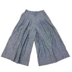 美品 セルフサービス (M) ワイドパンツ 七分丈 オーガニックコットン