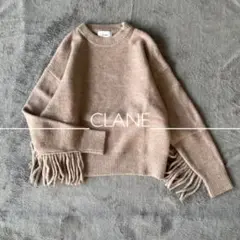 【美品】CLANE クラネ フリンジスリーブニットトップス