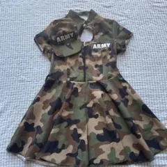 迷彩柄 ARMY ドレス & キャップ セット　Halloween