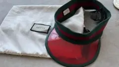 (中古)GUCCI GGパターン サンバイザー ベージュ GUCCI GGパターンサンバイザー - メルカリ