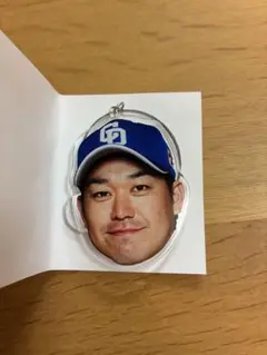 山本泰寛　BIG FACE ワイヤーチャーム　　中日ドラゴンズ　ビッグフェイス