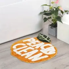 新品未使用｜雑貨｜輸入｜ラグマット｜フロアマット｜バスマット｜ピーチ｜インテリア