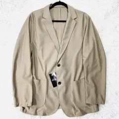 【未使用タグ付☆大きいサイズ3L】洗えるパジャマスーツ 春夏ジャケット ベージュ