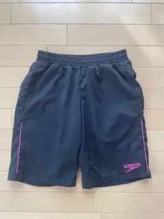 Speedo スピード　ハーフパンツ　Shorts 黒ブラックピンク　SSサイズ