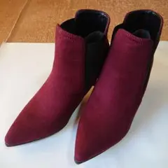 サイドゴアショートブーツ ワインレッド Lサイズ 未使用品