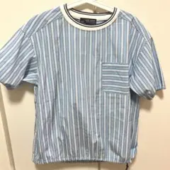 CUBE SUGAR ストライプ 半袖Tシャツ