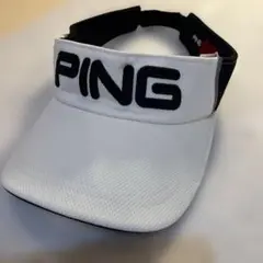 PING ホワイト バイザー 〜60cm