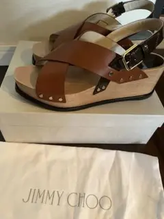 未使用新品箱付属品付き★ジミーチュウ★jimmychoo★本革サンダル21年SS