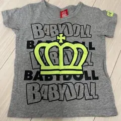 BABYDOLL Tシャツ 100cm グレー 王冠デザイン