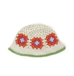 【美品】BREEZE　ブリーズ　クロシェ編みハット　56-58